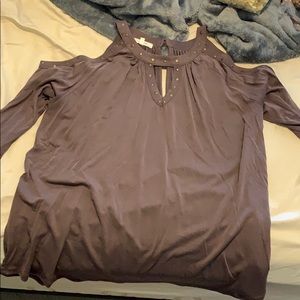 Maurices long sleeve shoulder-less top